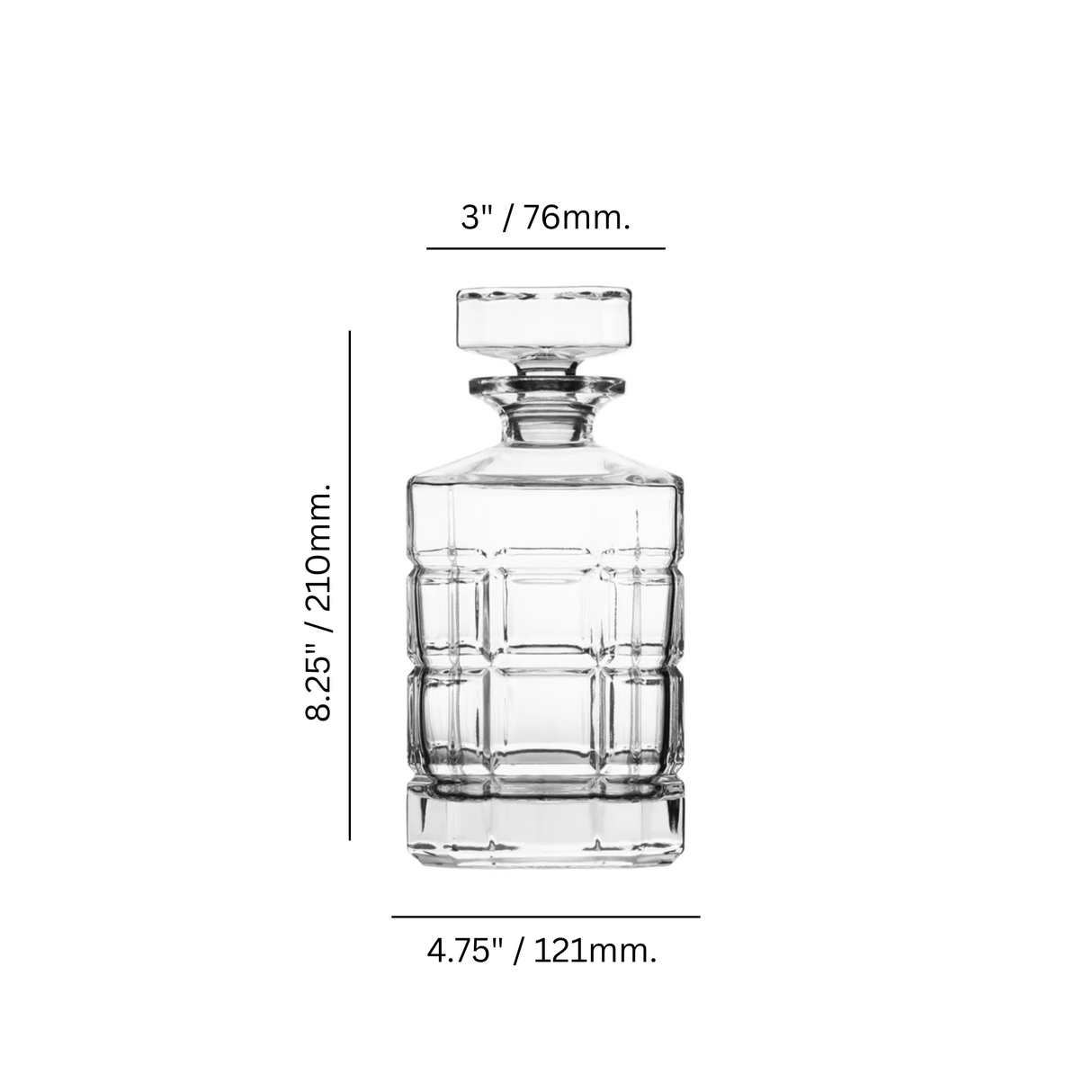 Decor 25 oz. Whiskey Decanter