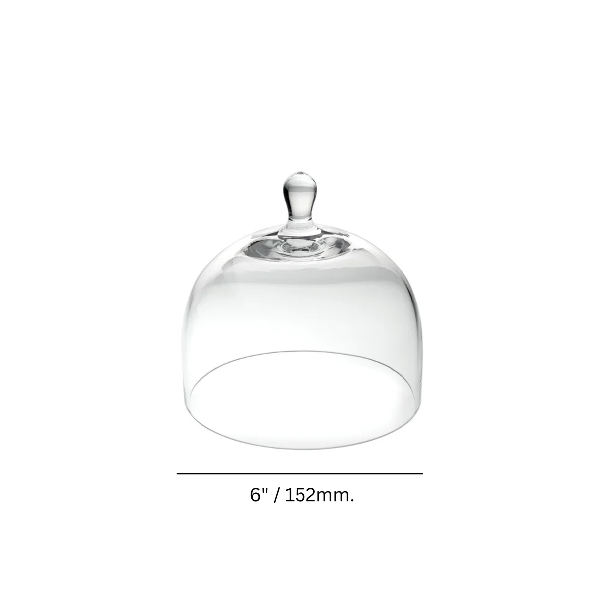 Glass Cloche 6"