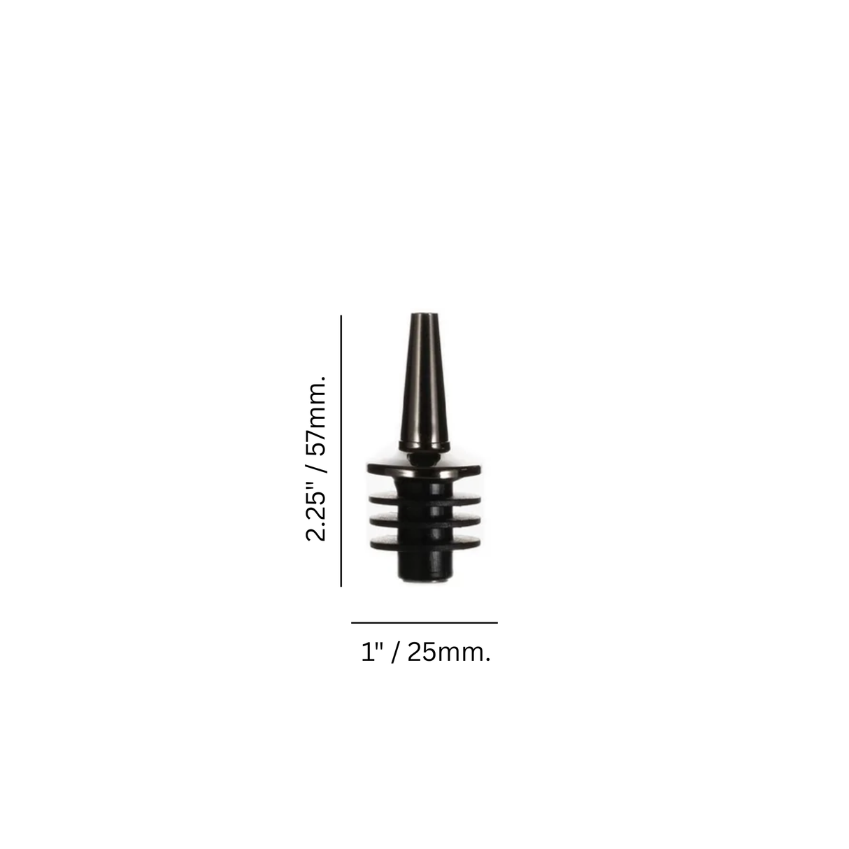 Gunmetal Silicone Pourer