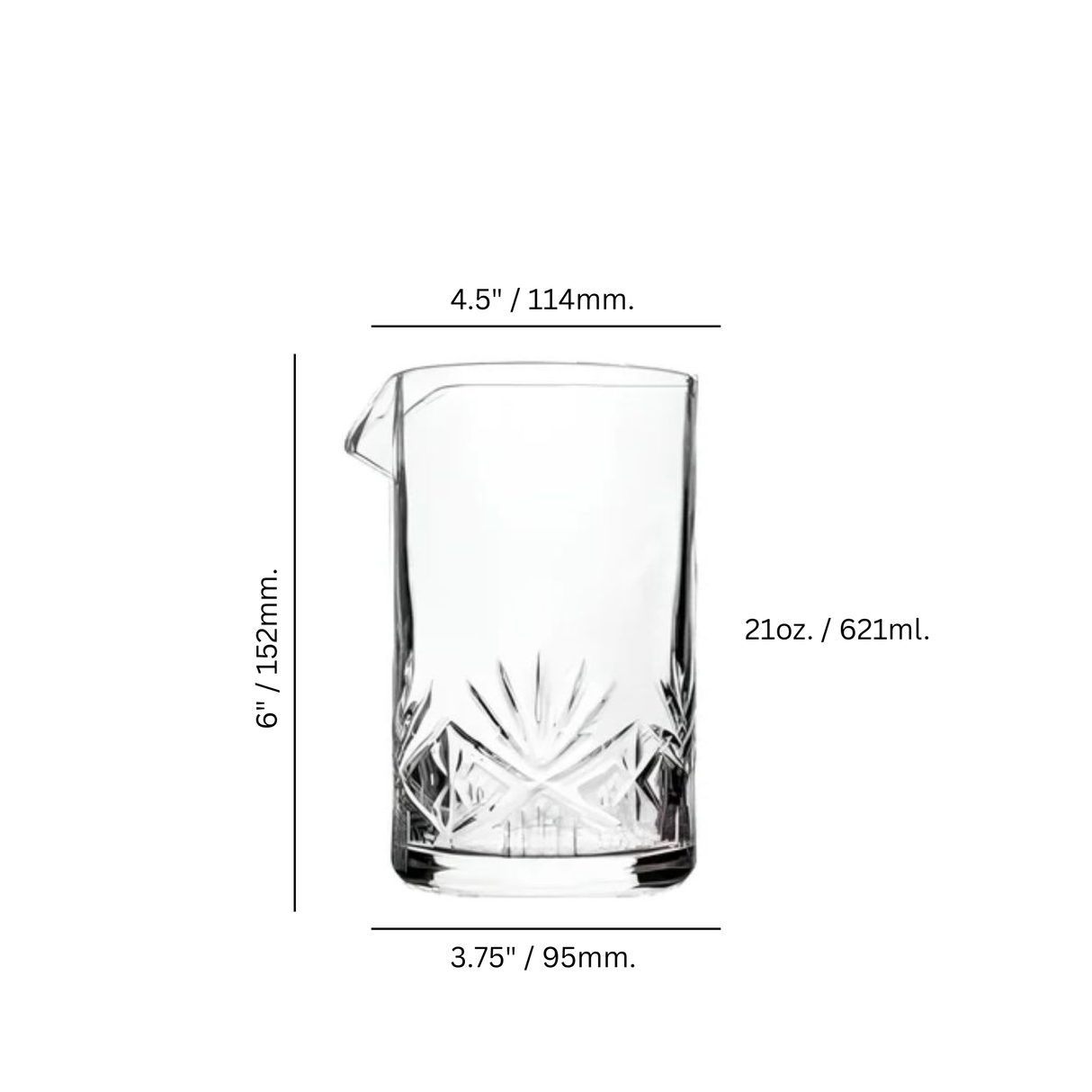 Medley 21 oz. Mixing Glass