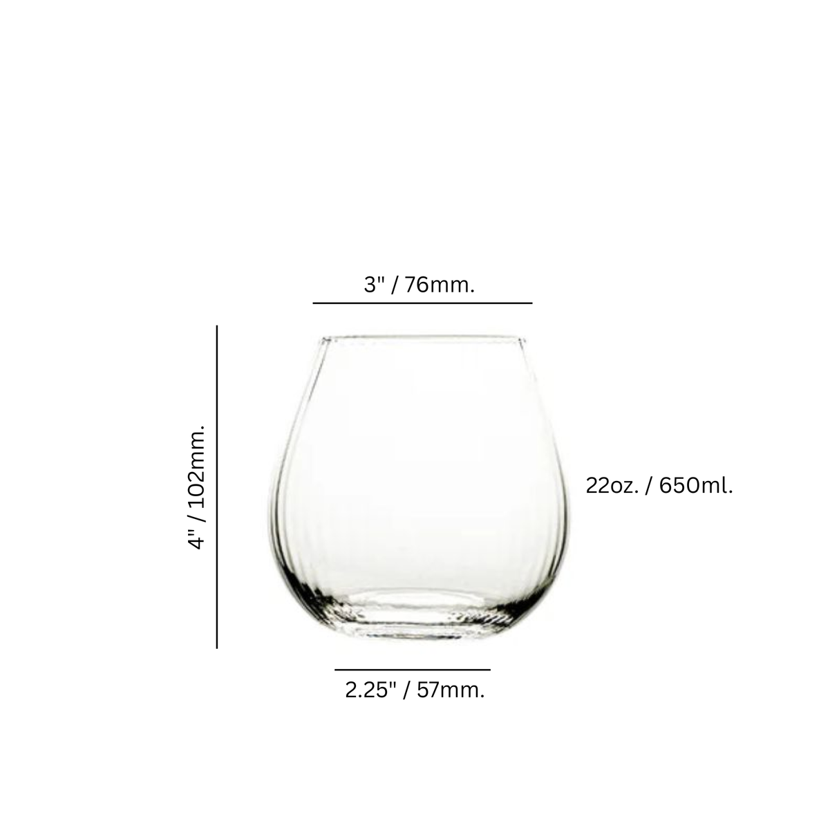 Hawthorne 22 oz. Stemless Cocktail