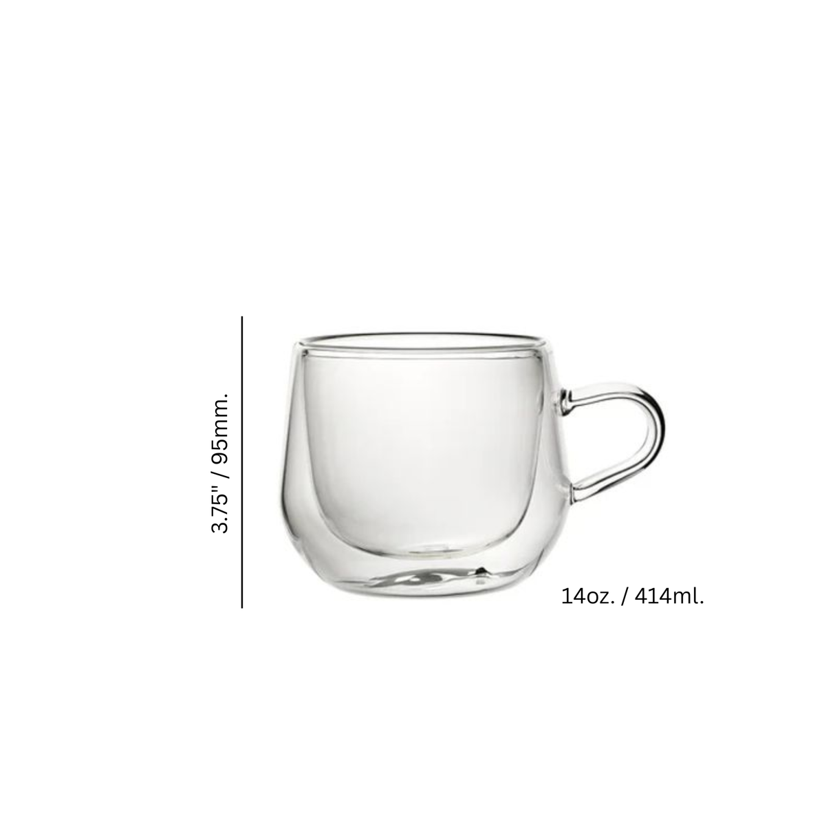 Double Walled 14 oz. Buddha Cappuccino