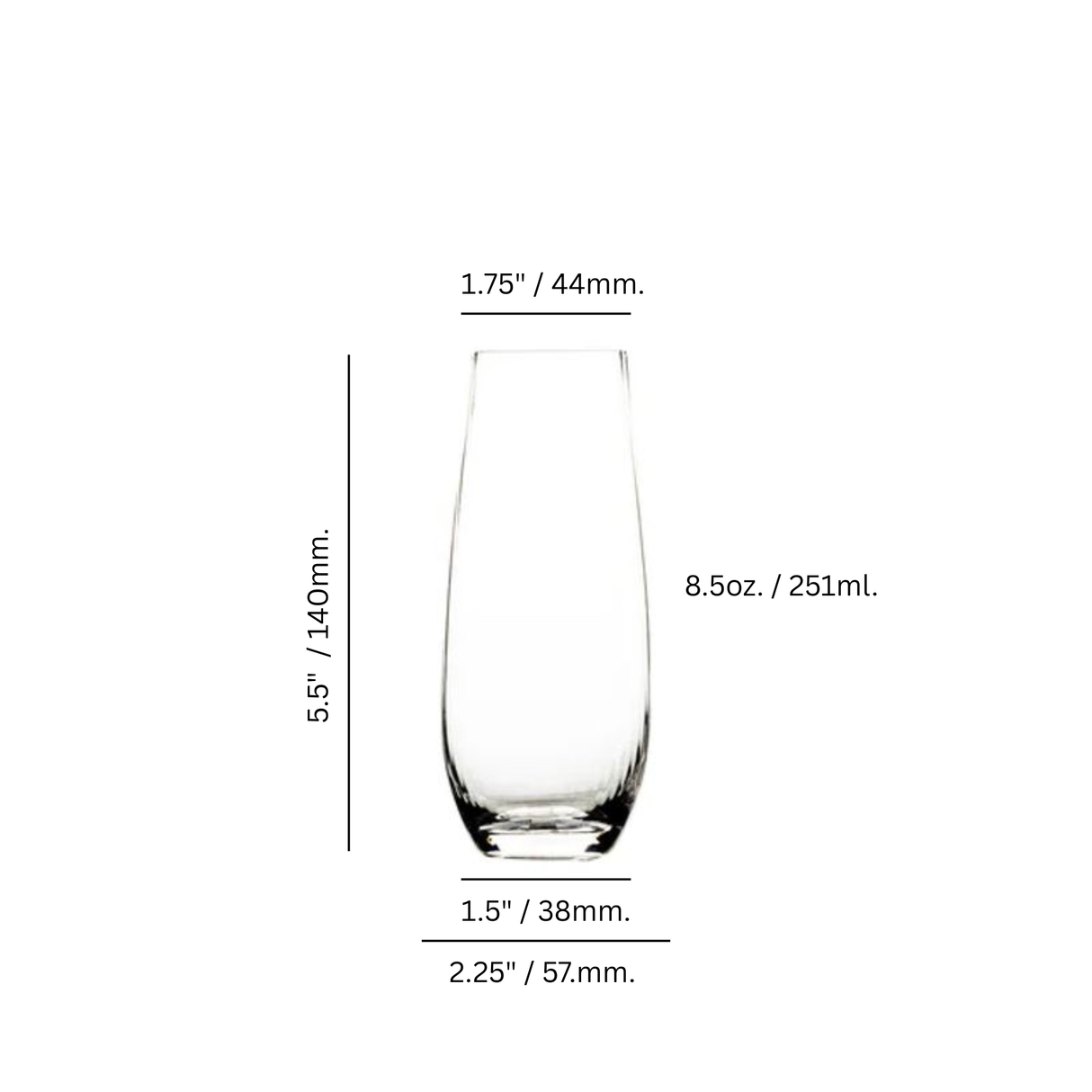 Hawthorne 8.5 oz. Stemless Champagne