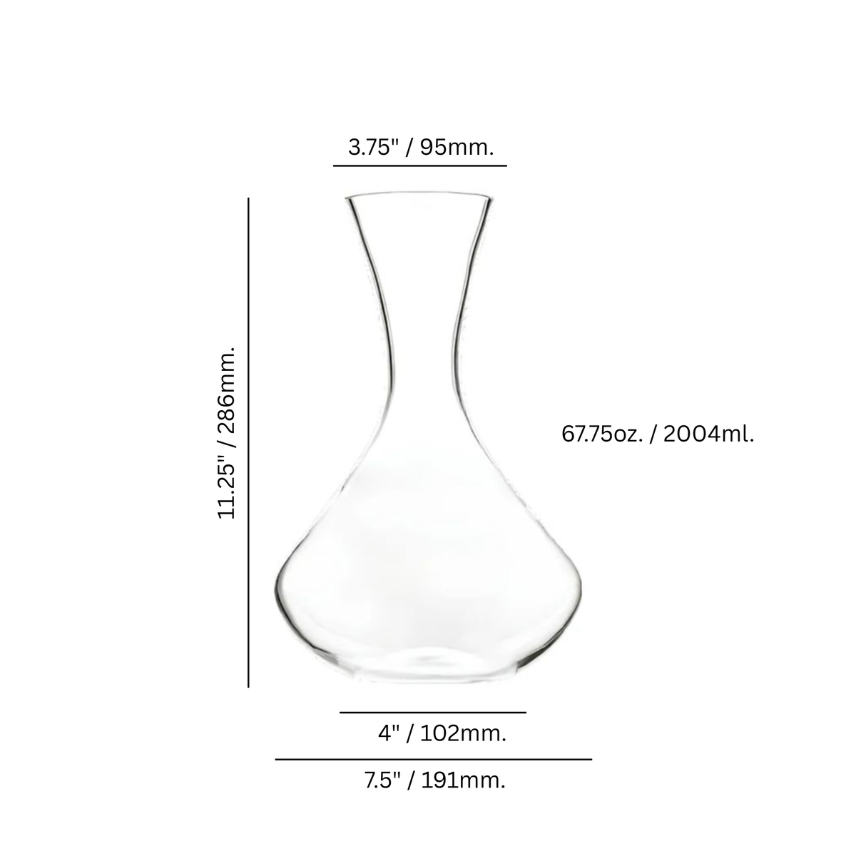 Ariana 67.75 oz. Wine Decanter