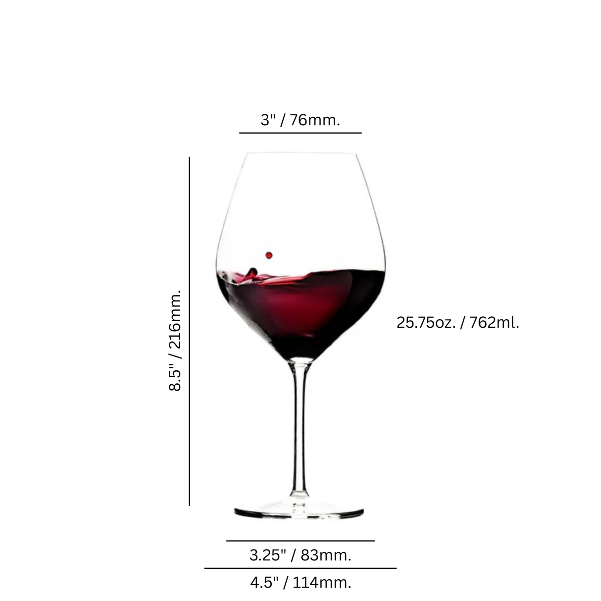 Euphoria 25.75 oz. Burgundy