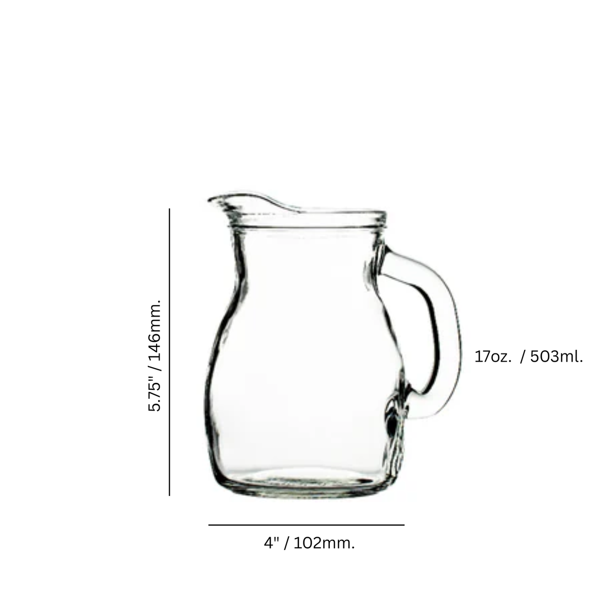 Bistrot 17 oz. Pitcher