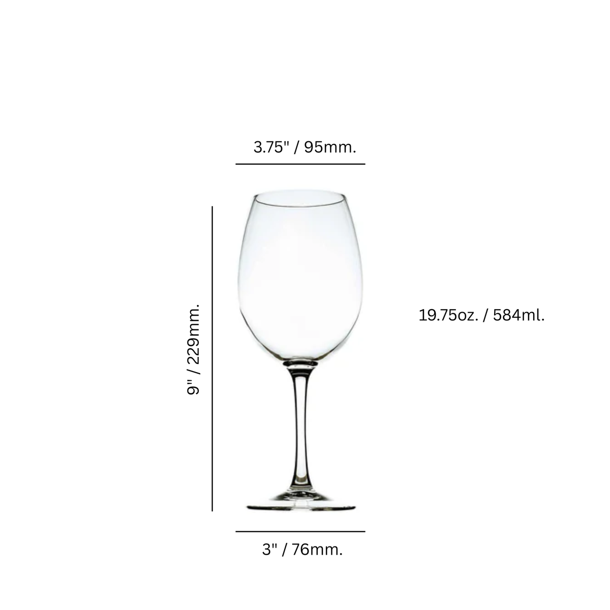 Victoria 19.75 oz. Tall Wine