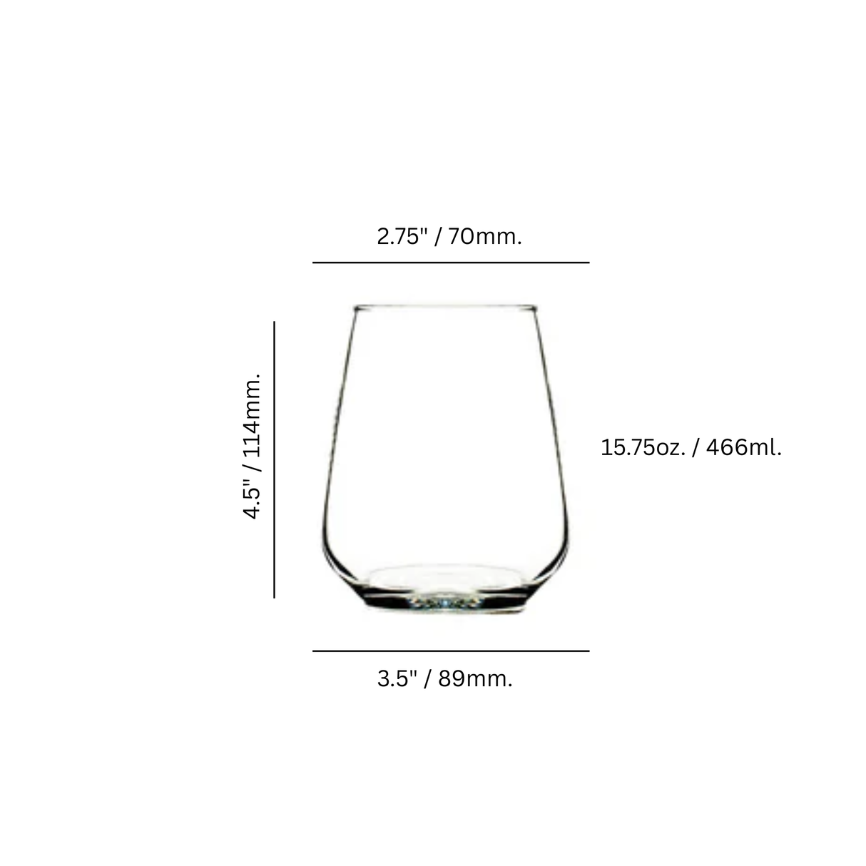 Mencia 15.75 oz. Stemless