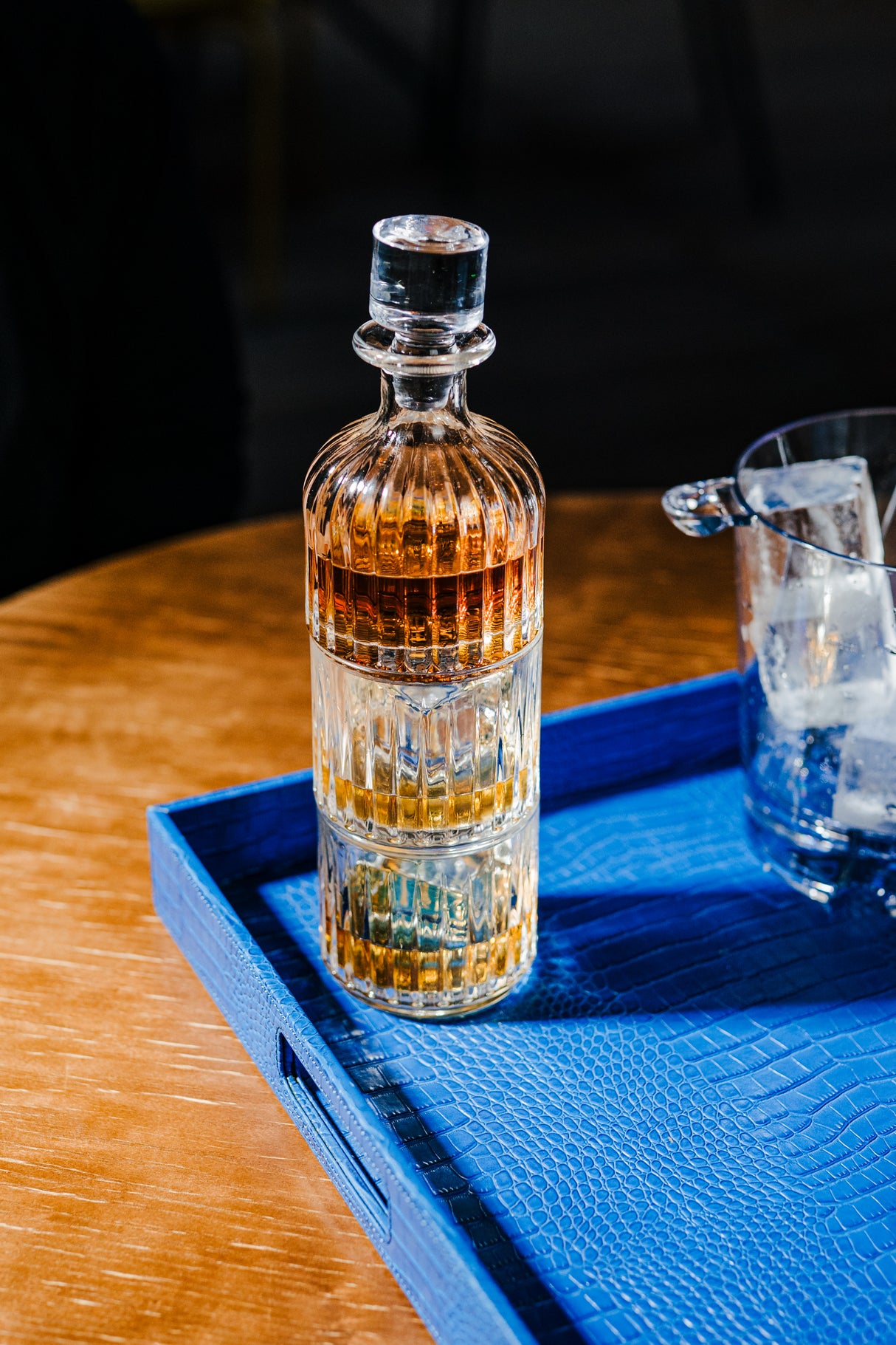 Legend Stack 4pc Decanter & Double Old Fashioned Set