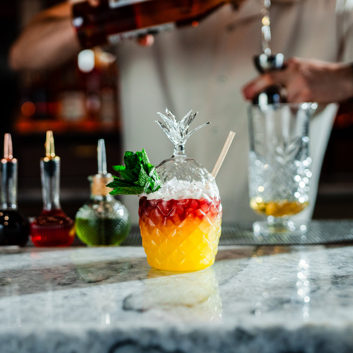 Maui 12 oz. Elegant Pineapple Glass