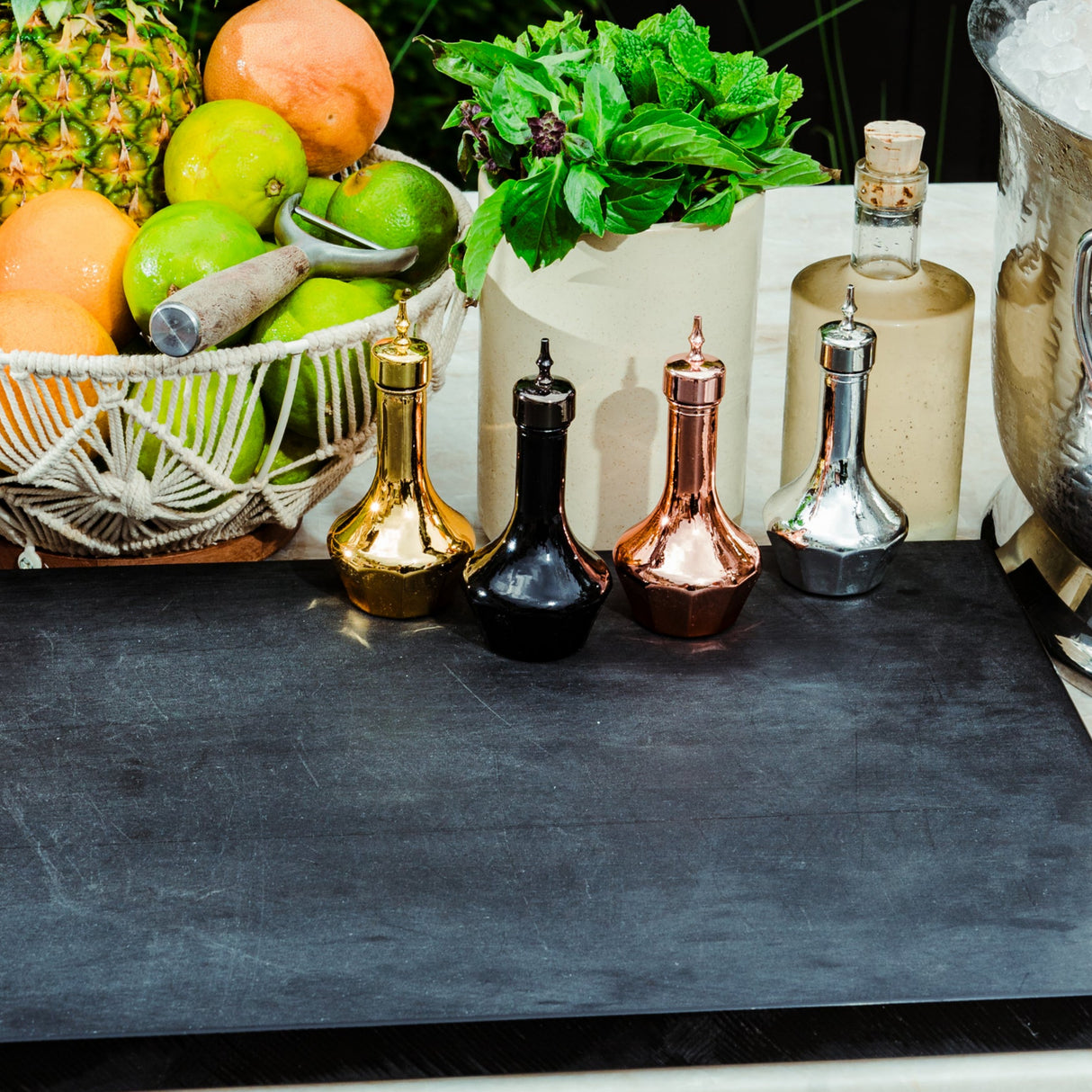 Threaded 2 oz. Black Bitters Bottle