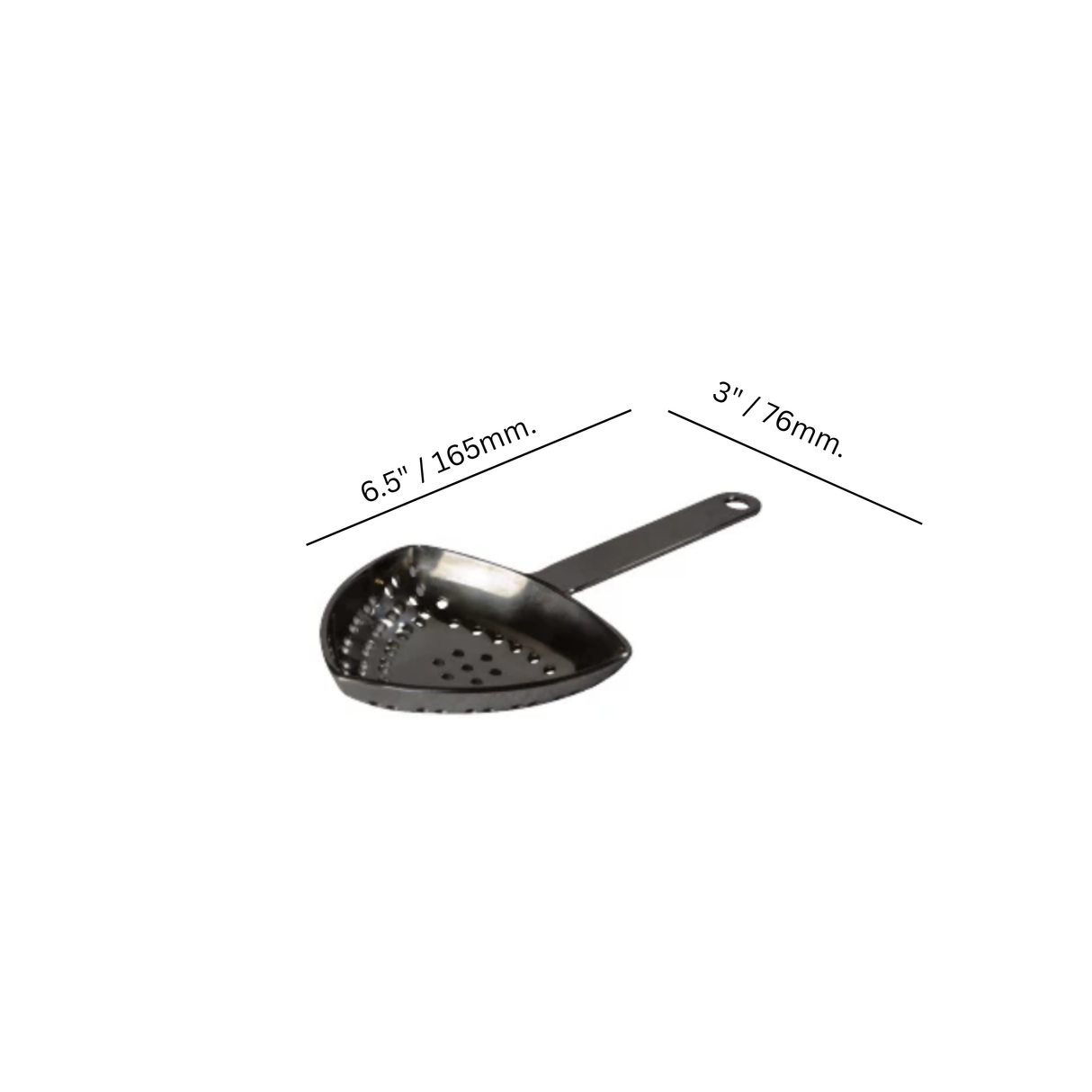 Juliep 6.5" Dual Purpose Strainer - Black