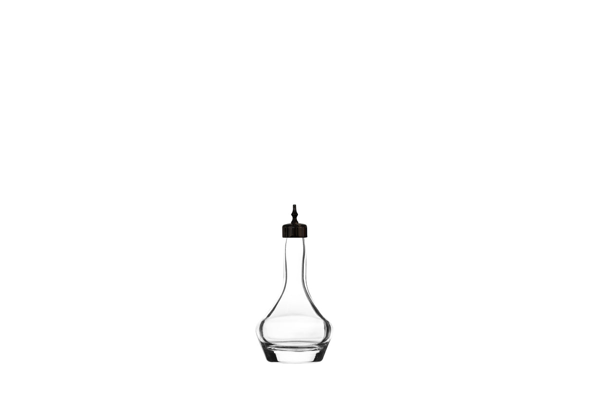 Threaded 3 oz. Heavy Sham Bitters Bottle w/ Black Top