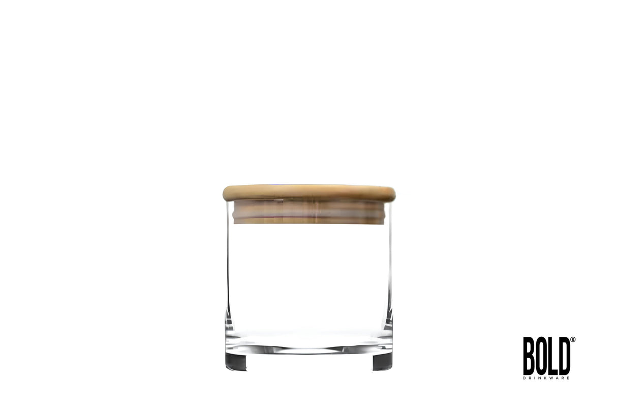 Cayman 8.25" Bartop Canister w/ Bamboo Top