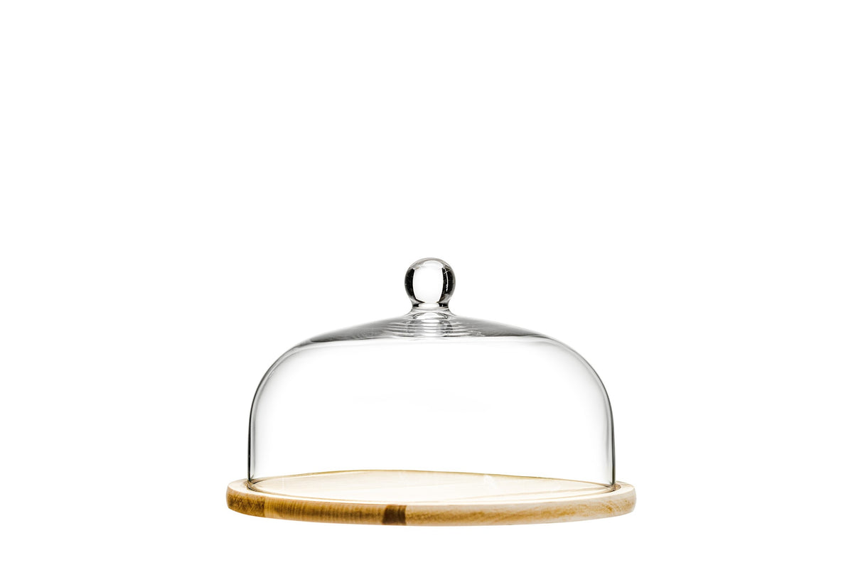 Cloche w/ Wooden Base 10.25"