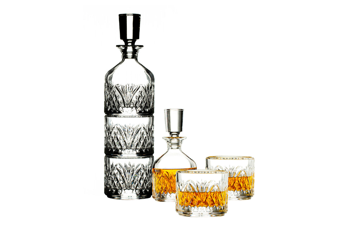 Majesty 3pc Stacking Decanter Set w/ 10 oz. Rocks