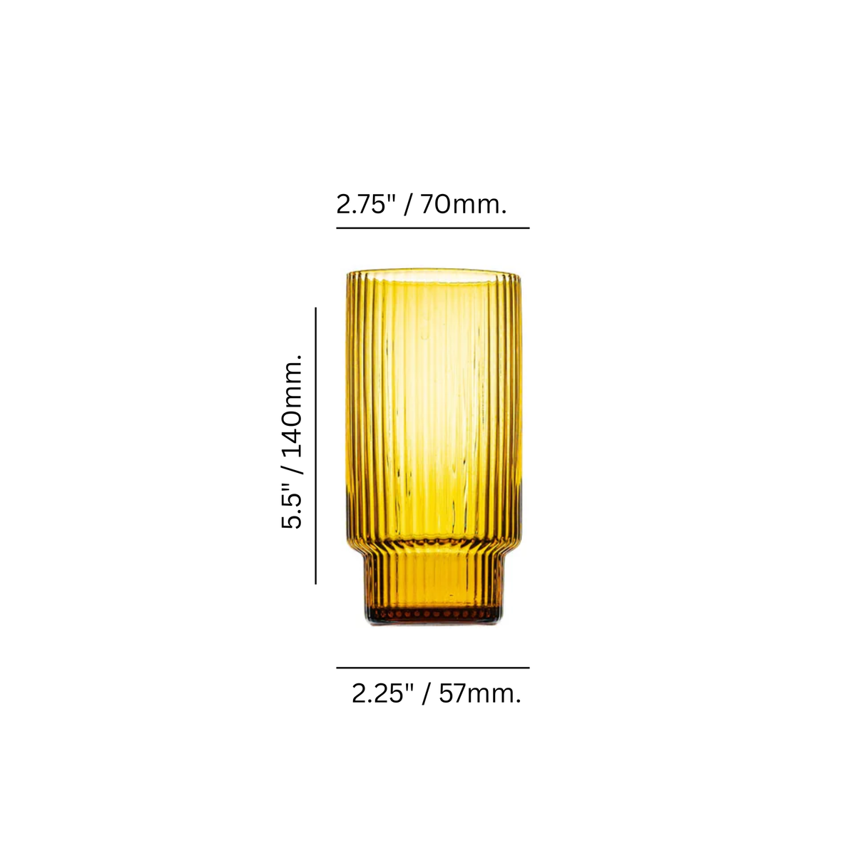 Carousel 12.75 oz. Amber Hi Ball