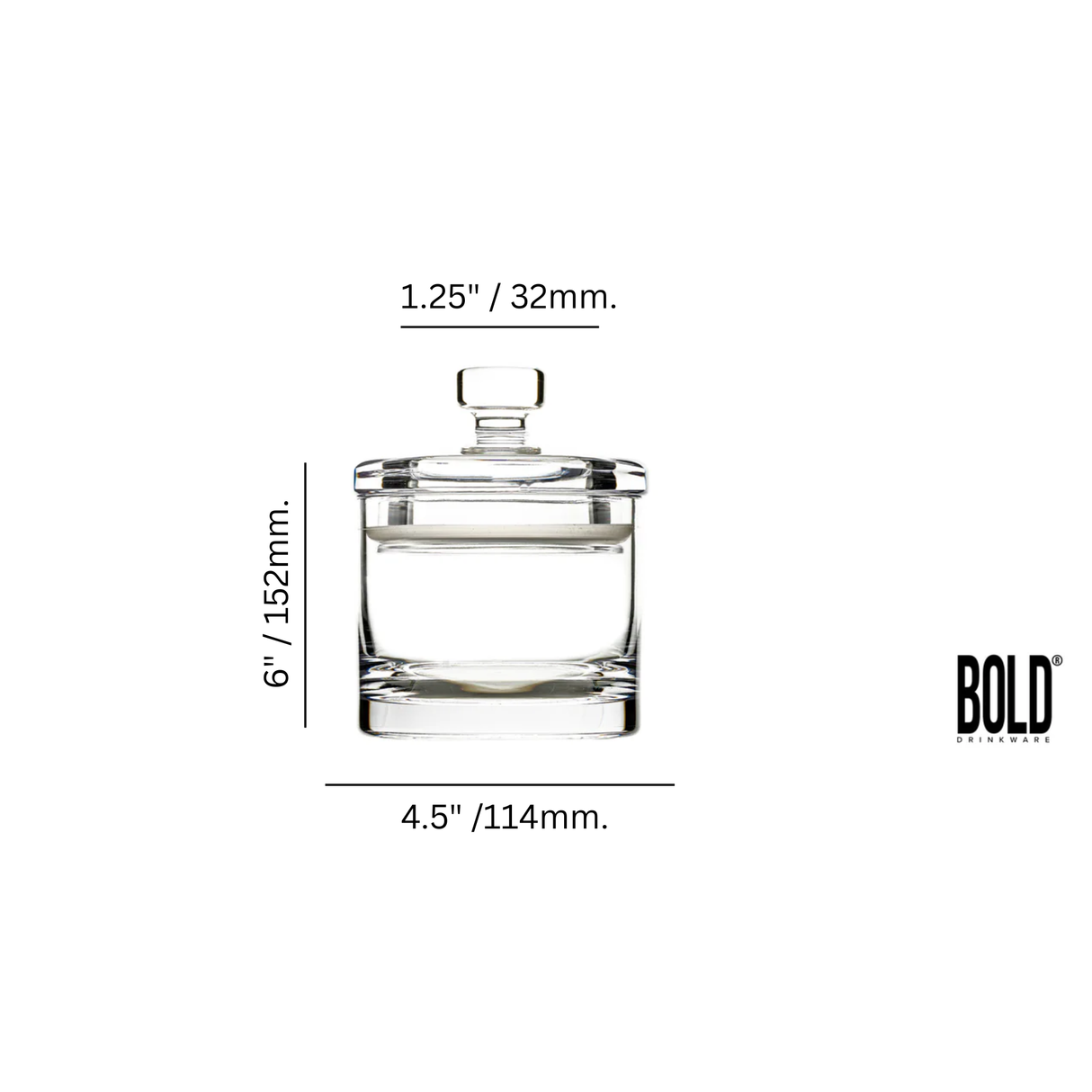 Cayman 6" Bartop Canister