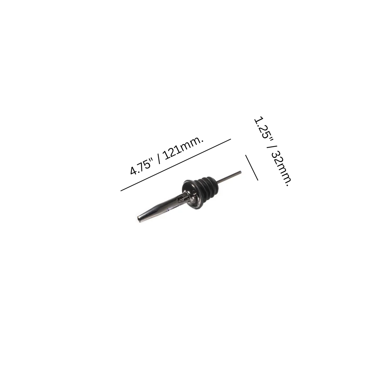 Chrome Tapered Speed Pourer