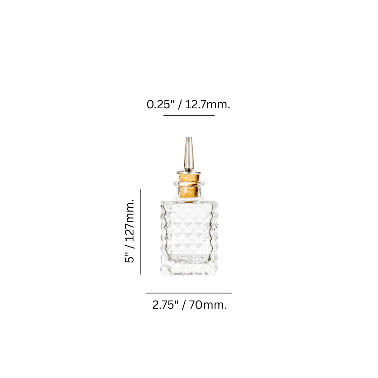 Diamond 3.75 oz. Bitters Bottle