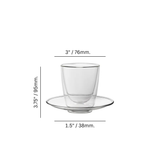 Double Walled 7.75 oz. Cappuccino w/ Saucer