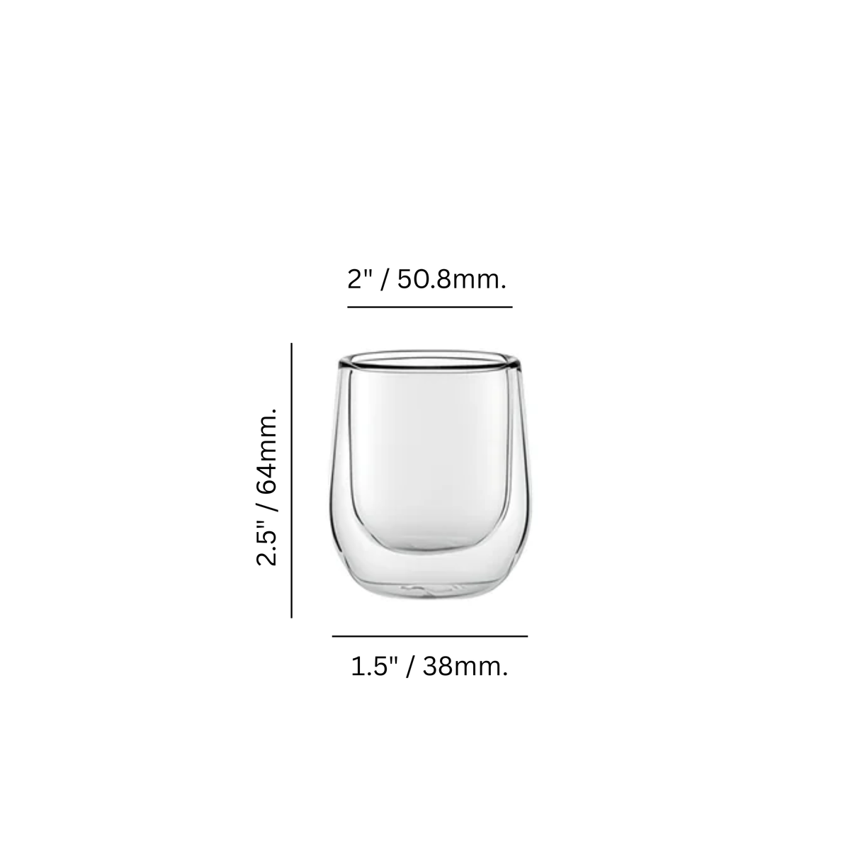 Double Walled 3 oz. Whiskey