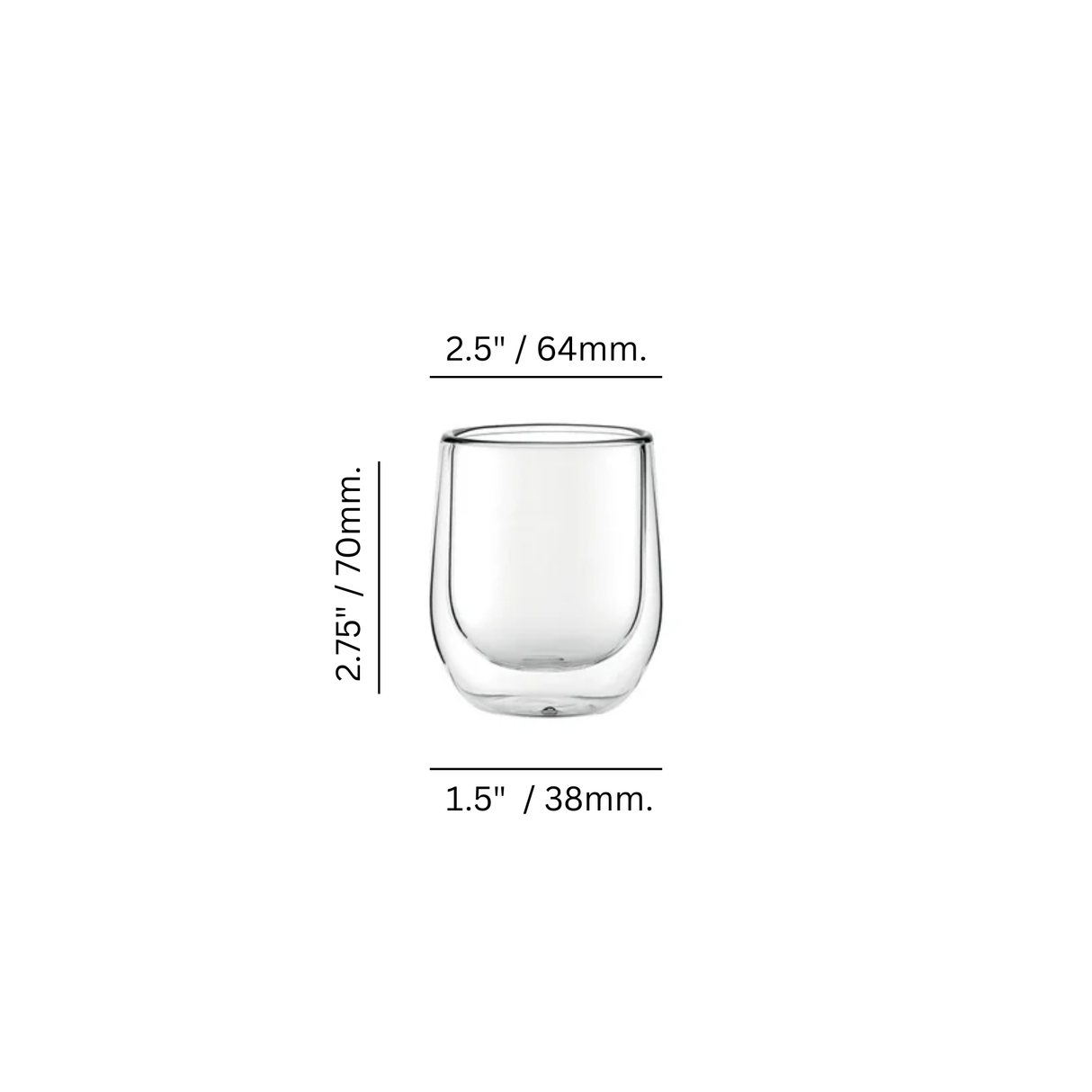 Double Walled 4 oz. Whiskey