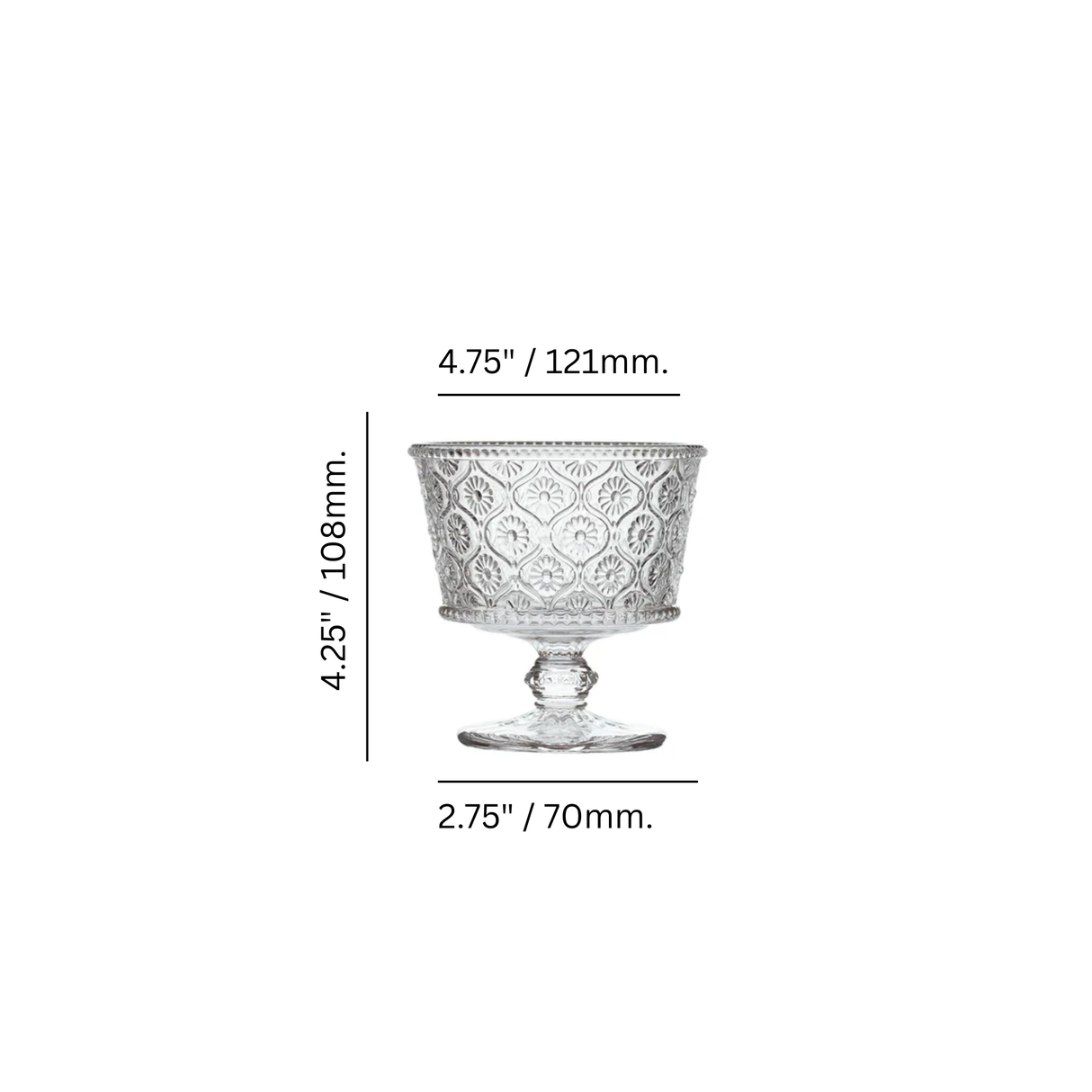 Cameo 8 oz. Footed Bowl