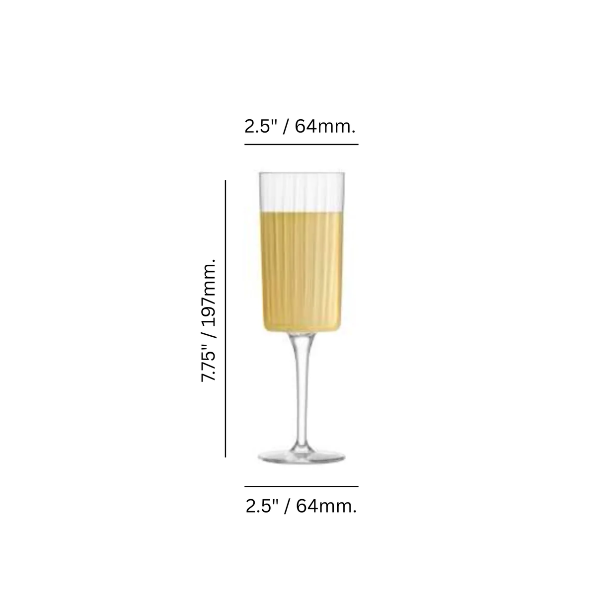 Gio Optics 7.5 oz. Champagne