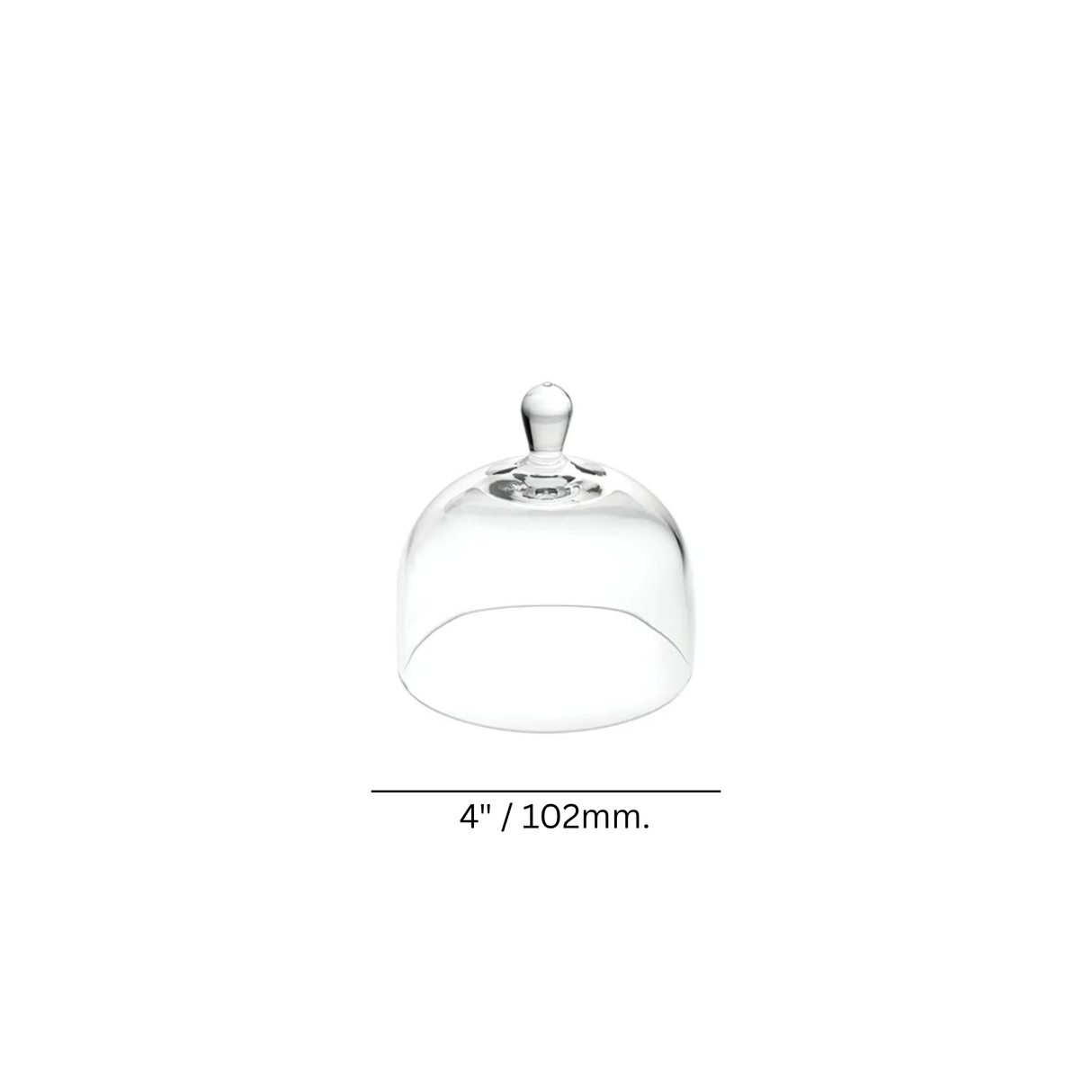Glass Cloche 4"