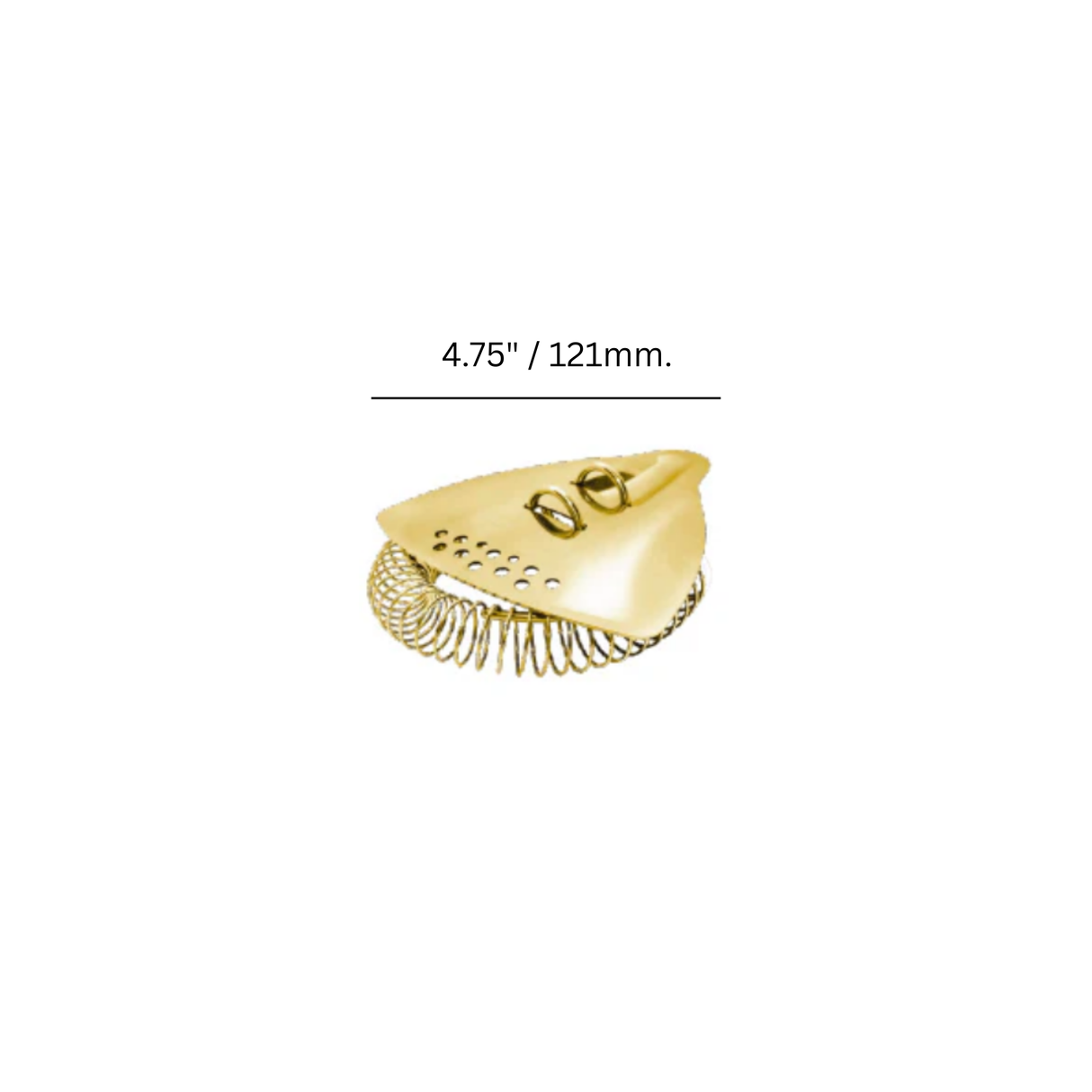 Barray 4.75" Strainer - Gold