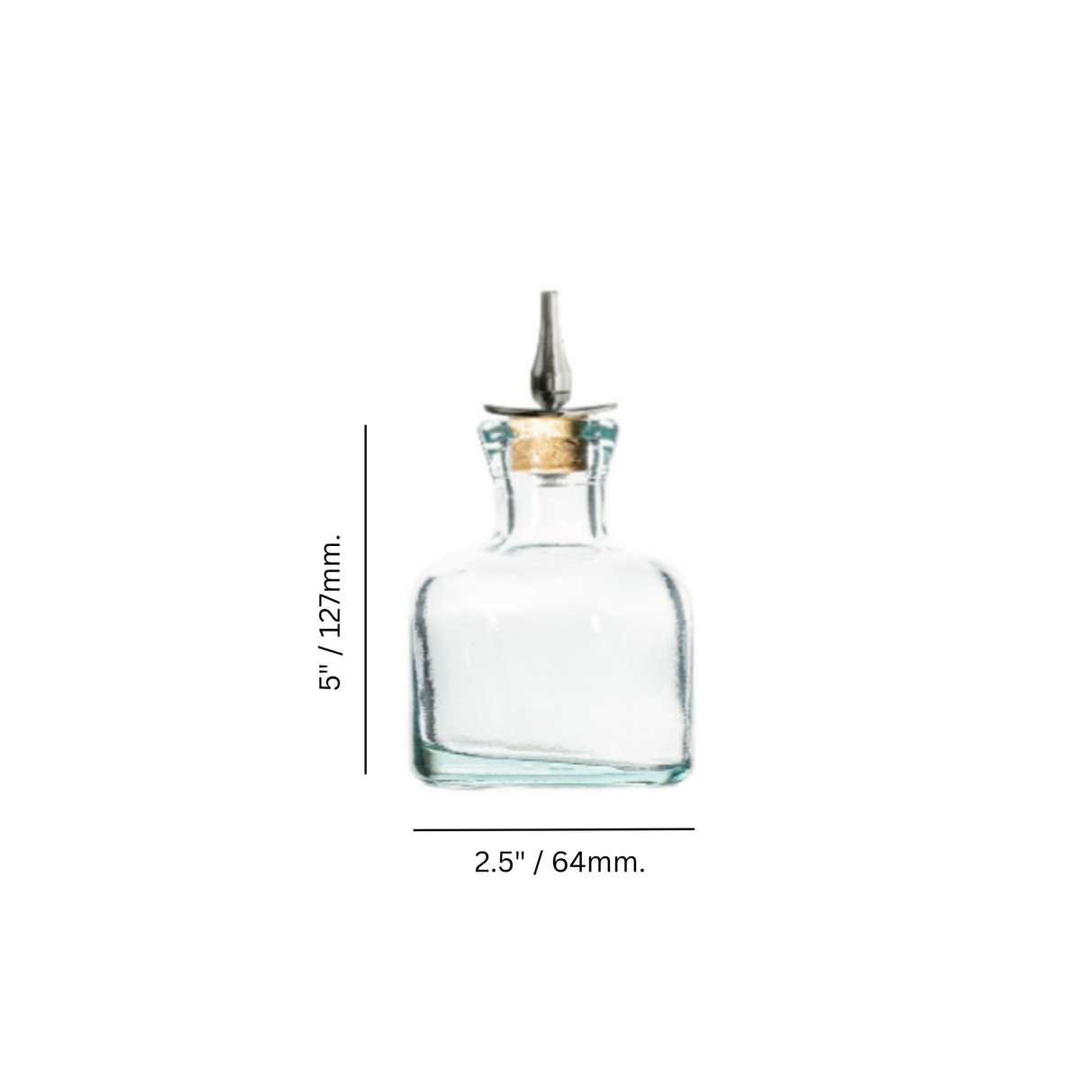 Wild 4 oz. Oval Bitters Bottle