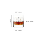 Art Deco Tease 11.5 oz. Gold Tumbler