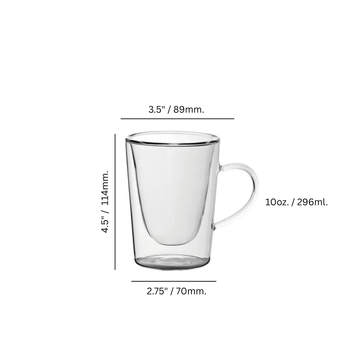 Double Walled 10 oz. Latte