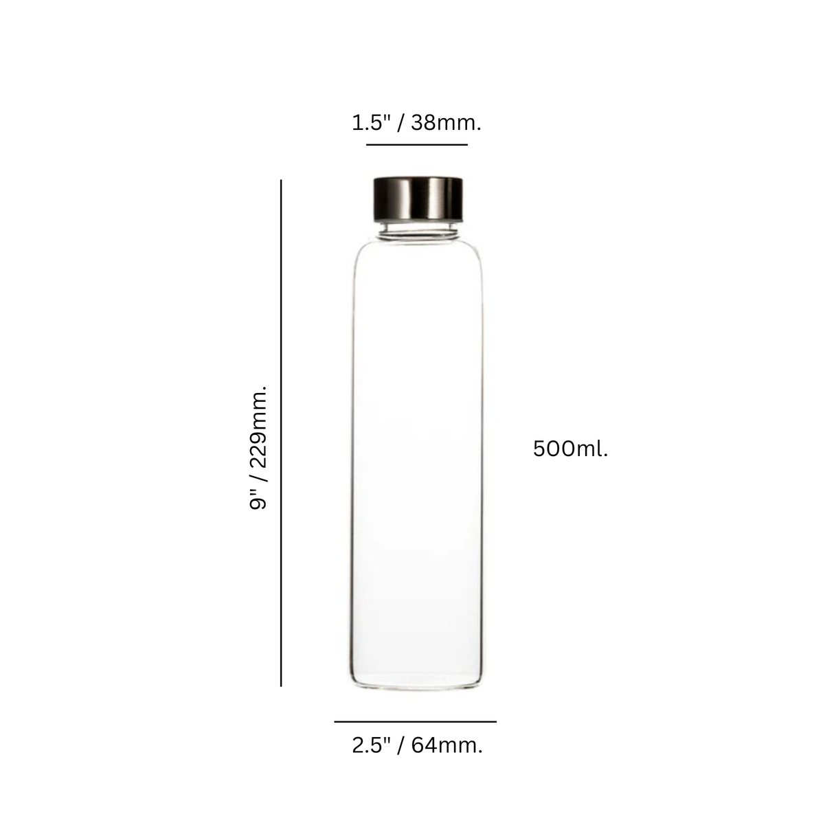 Atlantic .5 L. Lidded Water Bottle