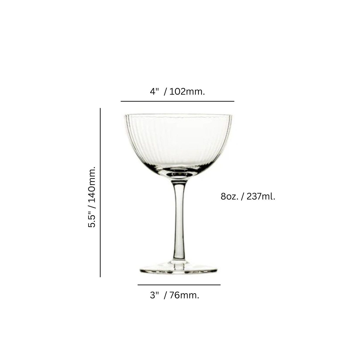 Hawthorne 8 oz. Craft Coupe