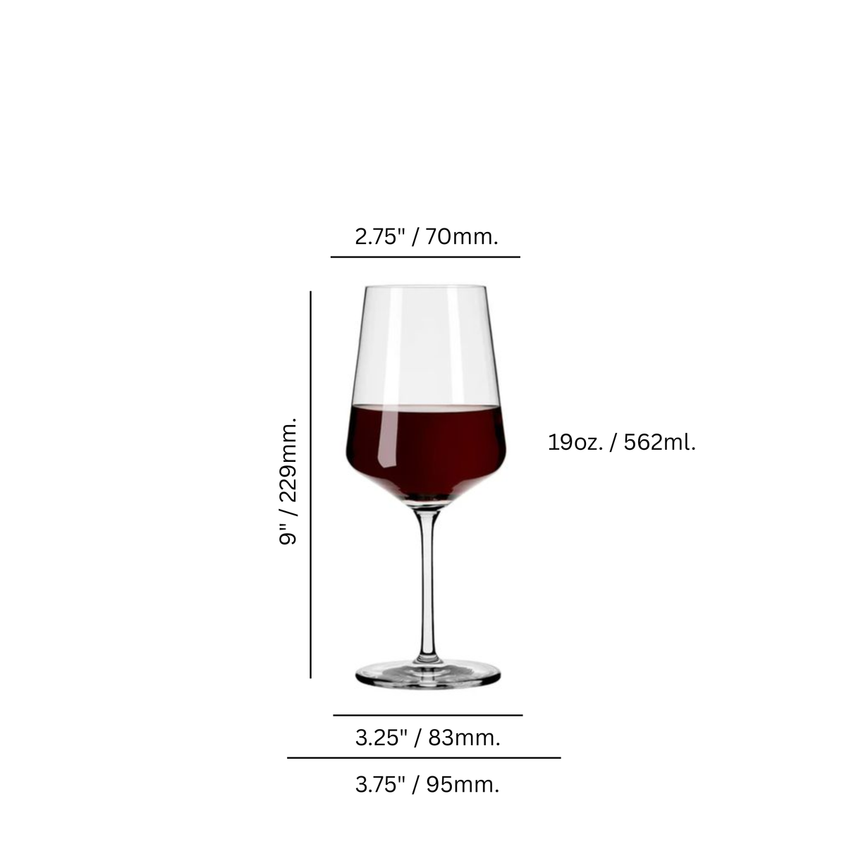 Ariana 19 oz. Red Wine