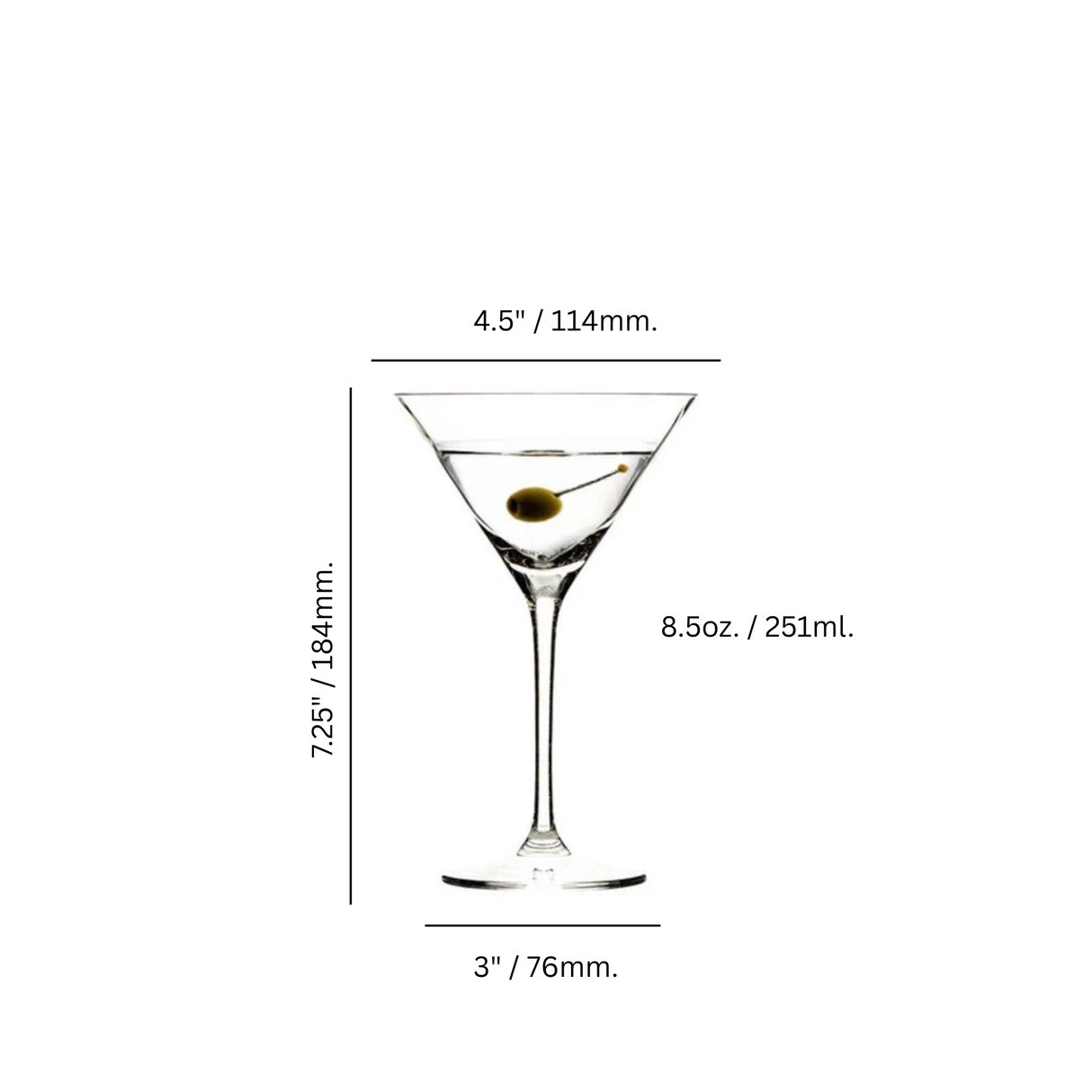 Euphoria 8.5 oz. Martini