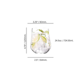 Ariana 24.5 oz. Stemless Gin & Tonic