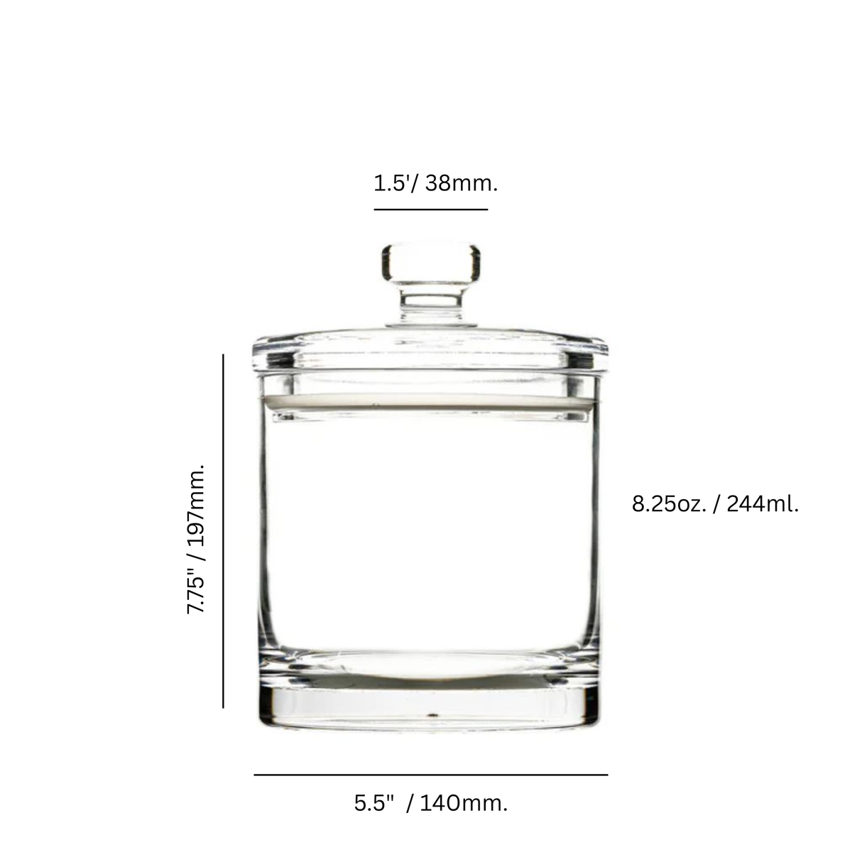 Cayman 8.25" Bartop Canister