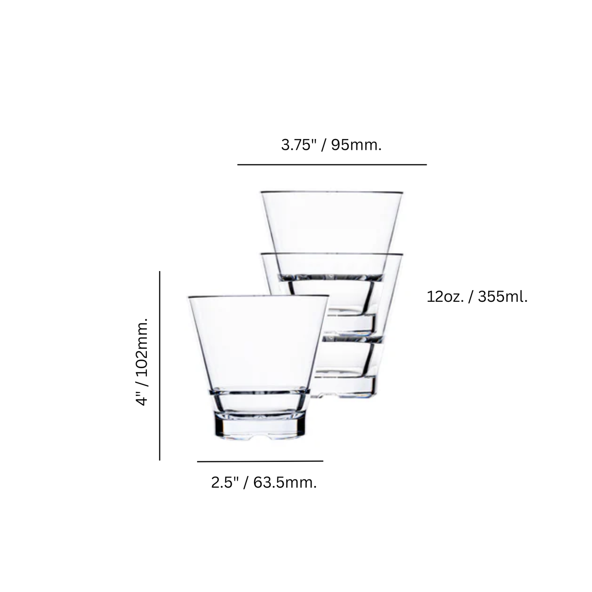 Club Stack 12 oz. Double Old Fashioned