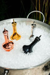 Threaded 2 oz. Chrome Bitters Bottle