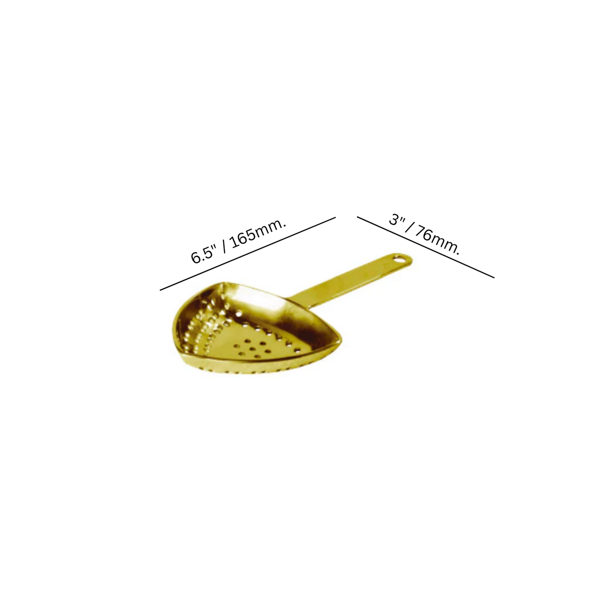 Juliep 6.5" Dual Purpose Strainer - Gold