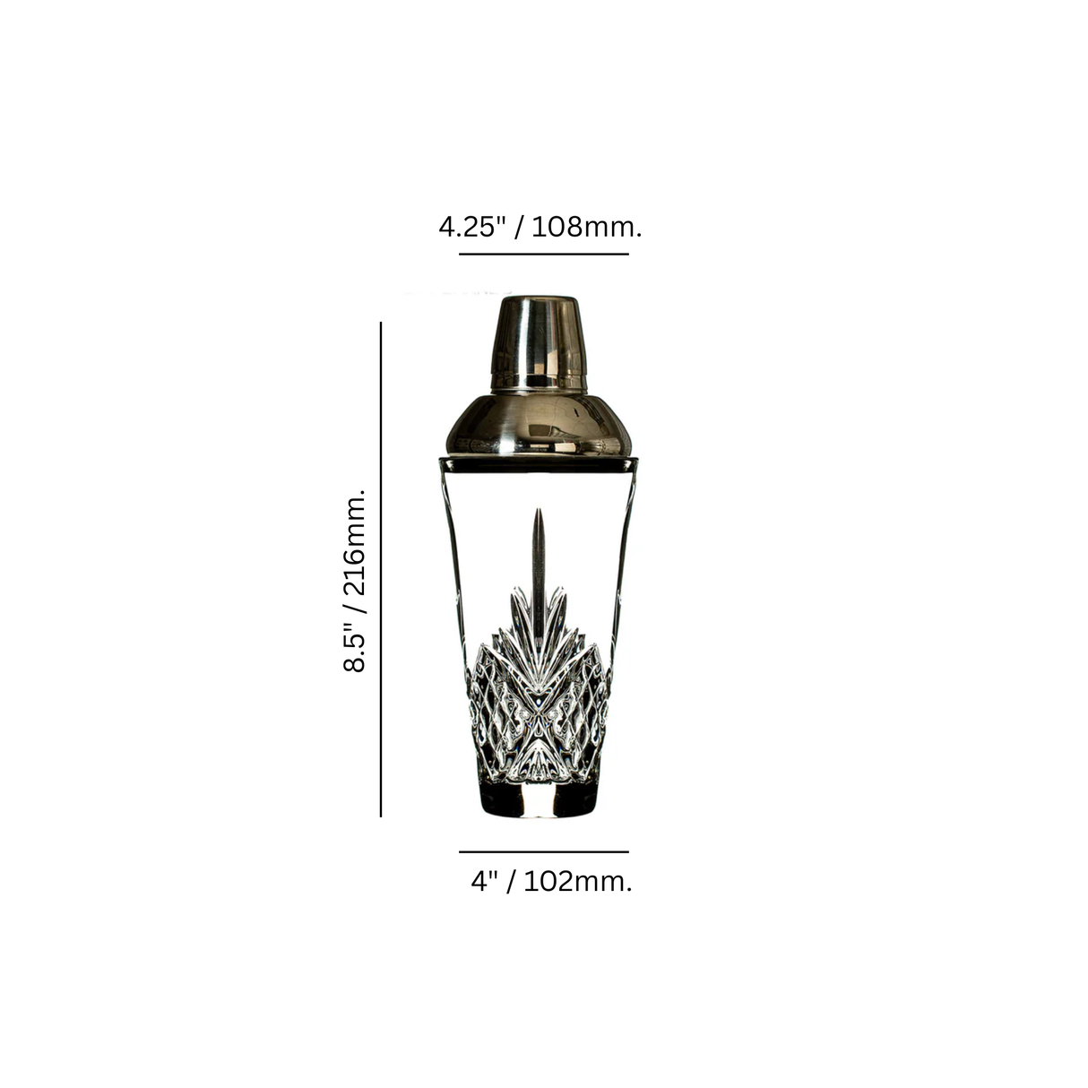 Majesty 16 oz. Shaker w/ Strainer