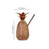 Maui 20 oz. Pineapple & Straw - Copper